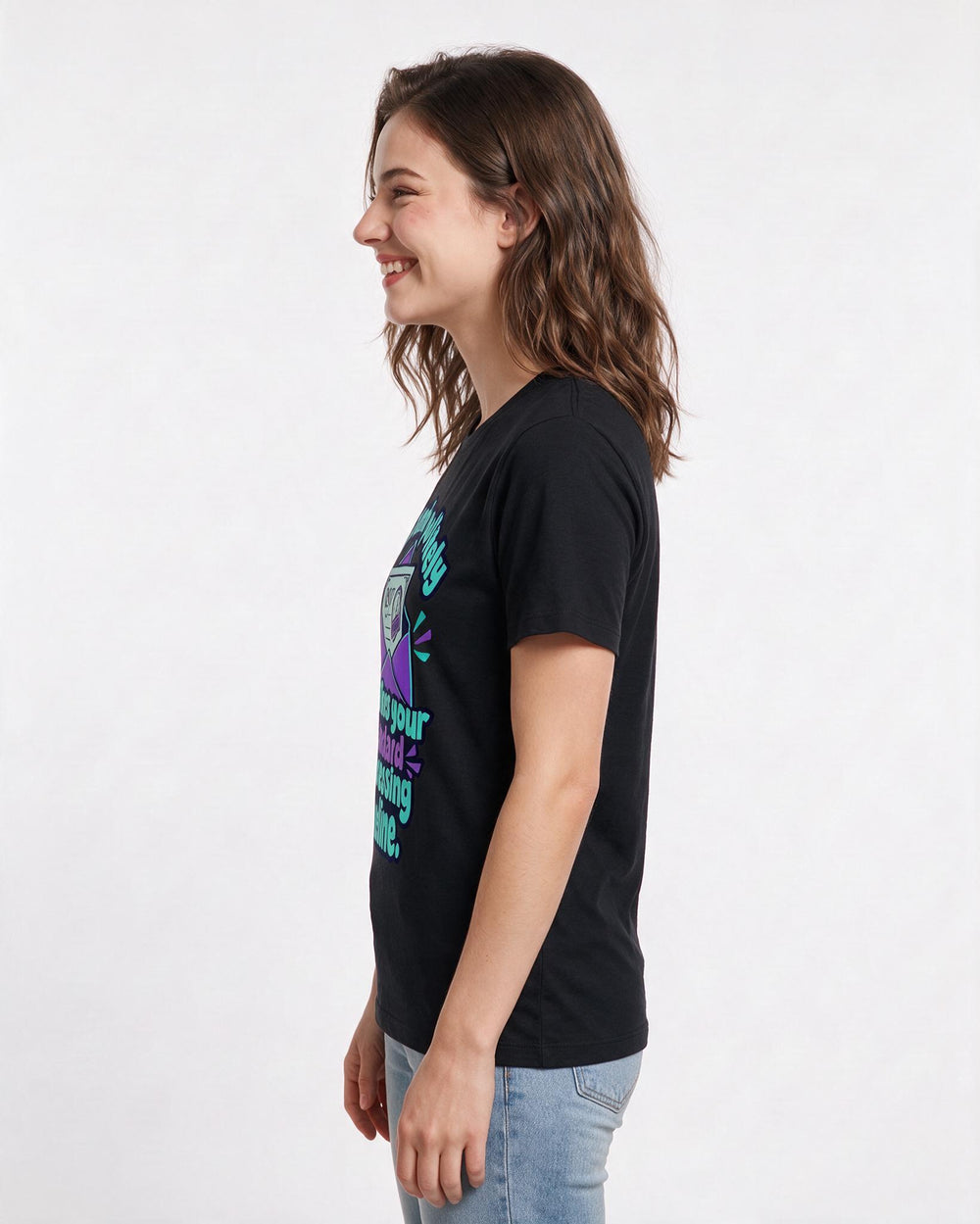 Neurodiversity Black T-Shirt for Women – Everyday Expression Graphic Tee product image 2
