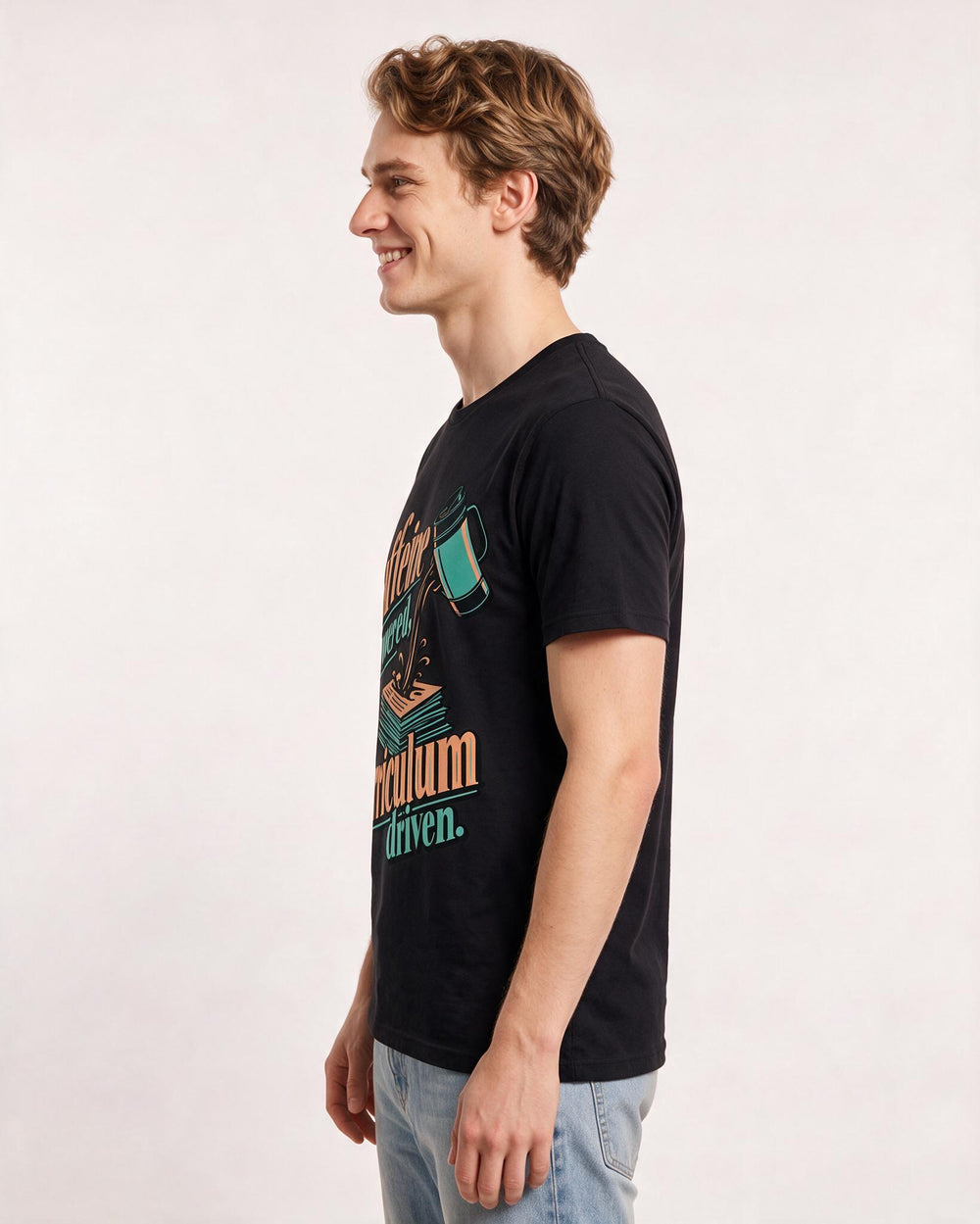 Teacher Black T-Shirt for Men – Everyday Expression Graphic Tee product image 2