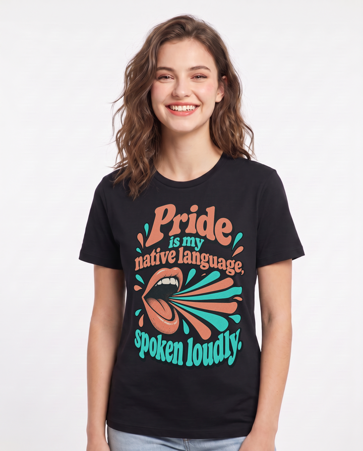 Pride Black T-Shirt for Women – Everyday Expression Graphic Tee product image 3
