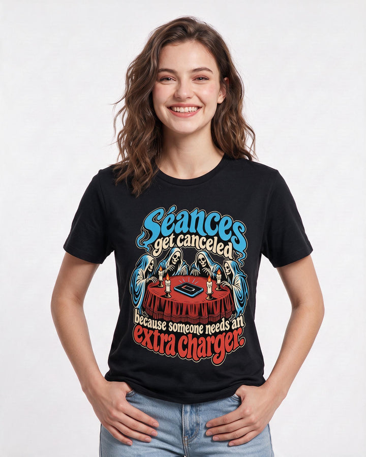 Halloween Black T-Shirt for Women – Halloween Theme Graphic Tee product image 1
