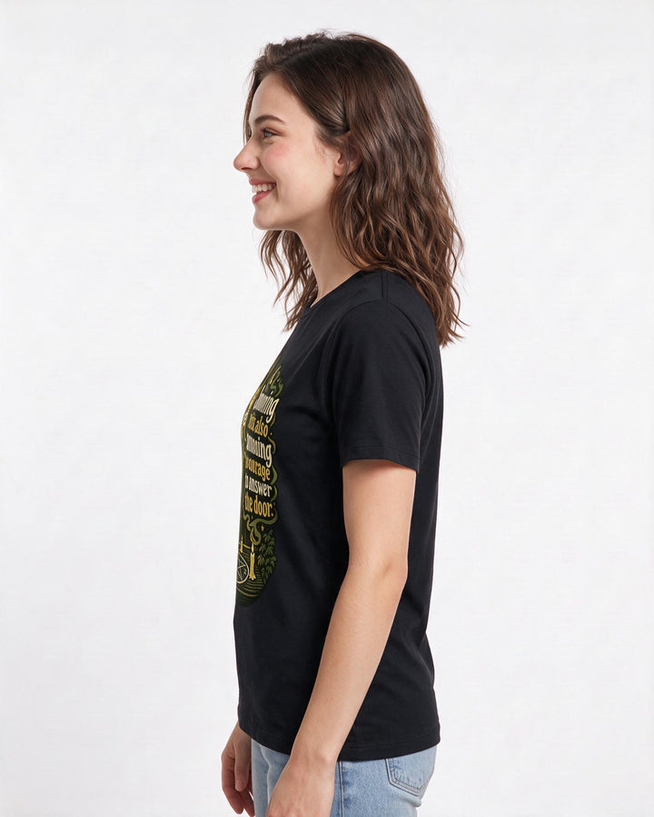 Halloween Black T-Shirt for Women – Halloween Theme Graphic Tee product image 2