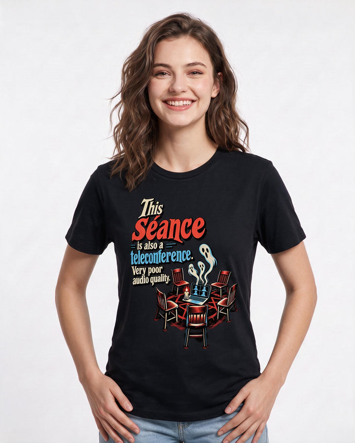 Halloween Black T-Shirt for Women – Halloween Theme Graphic Tee product image 1