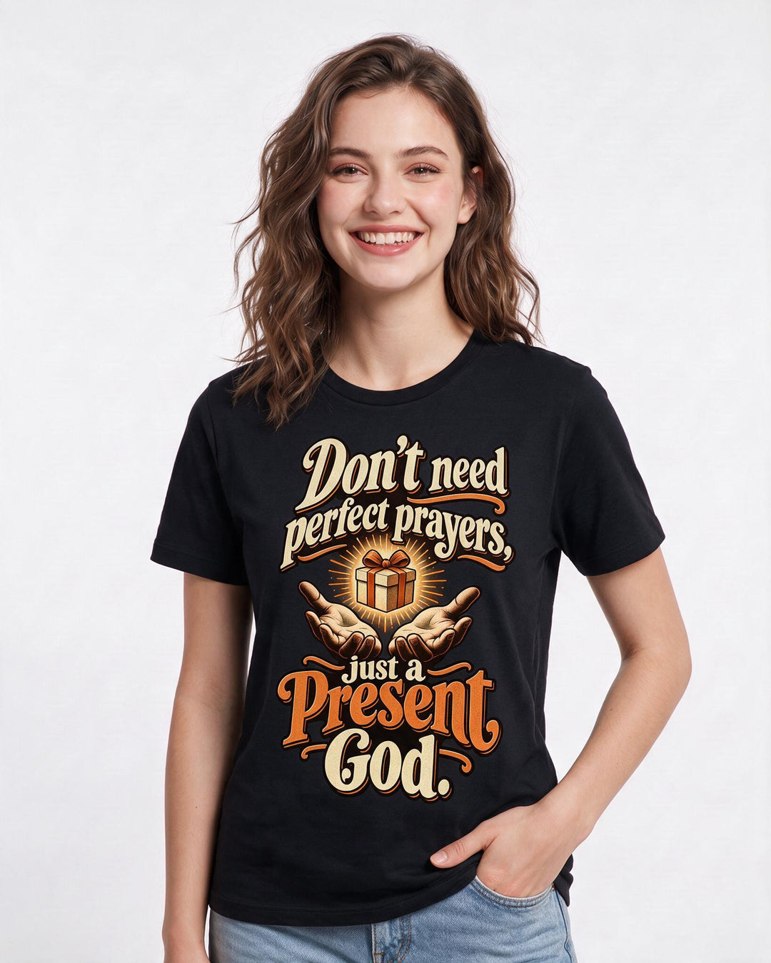 Christian Faith Black T-Shirt for Women – Everyday Expression Graphic Tee product image 1