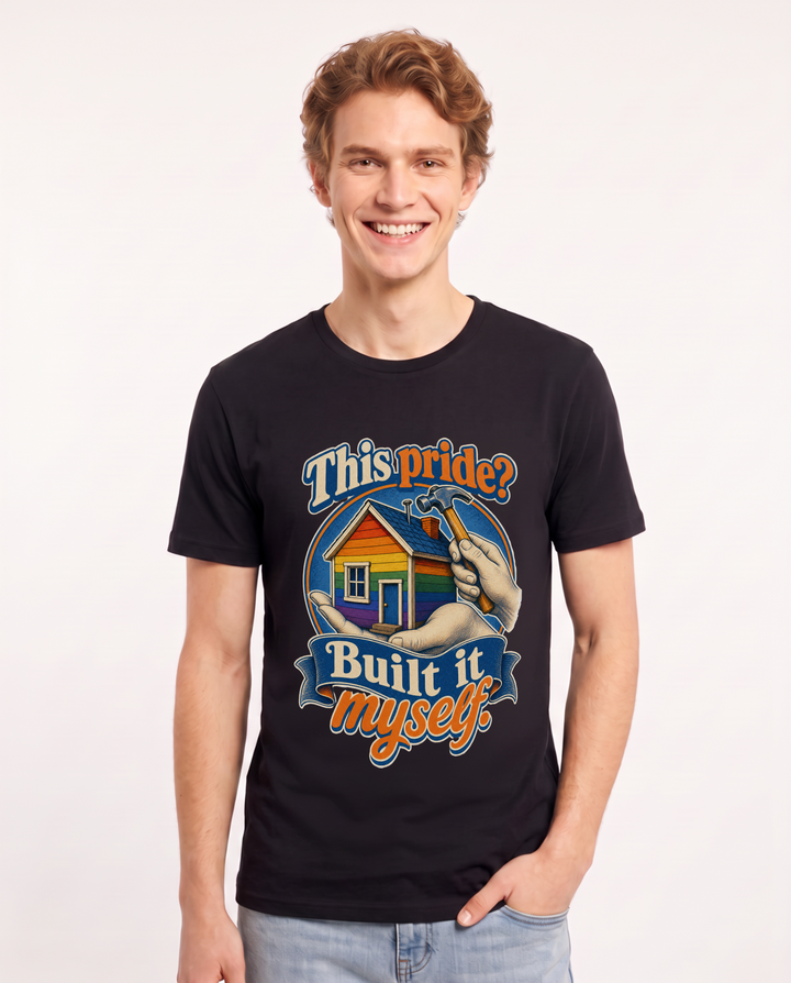 Pride Black T-Shirt for Men – Everyday Expression Graphic Tee product image 1