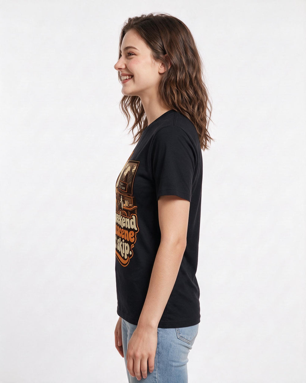 Gaming Black T-Shirt for Women – Game Night Graphic Tee product image 2
