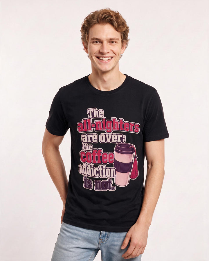 Graduation Black T-Shirt for Men – Everyday Expression Graphic Tee product image 3