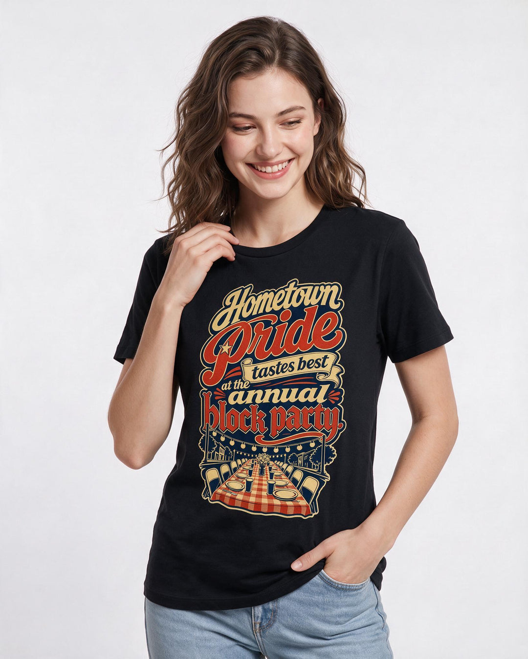 Patriotic Black T-Shirt for Women – Everyday Expression Graphic Tee product image 3