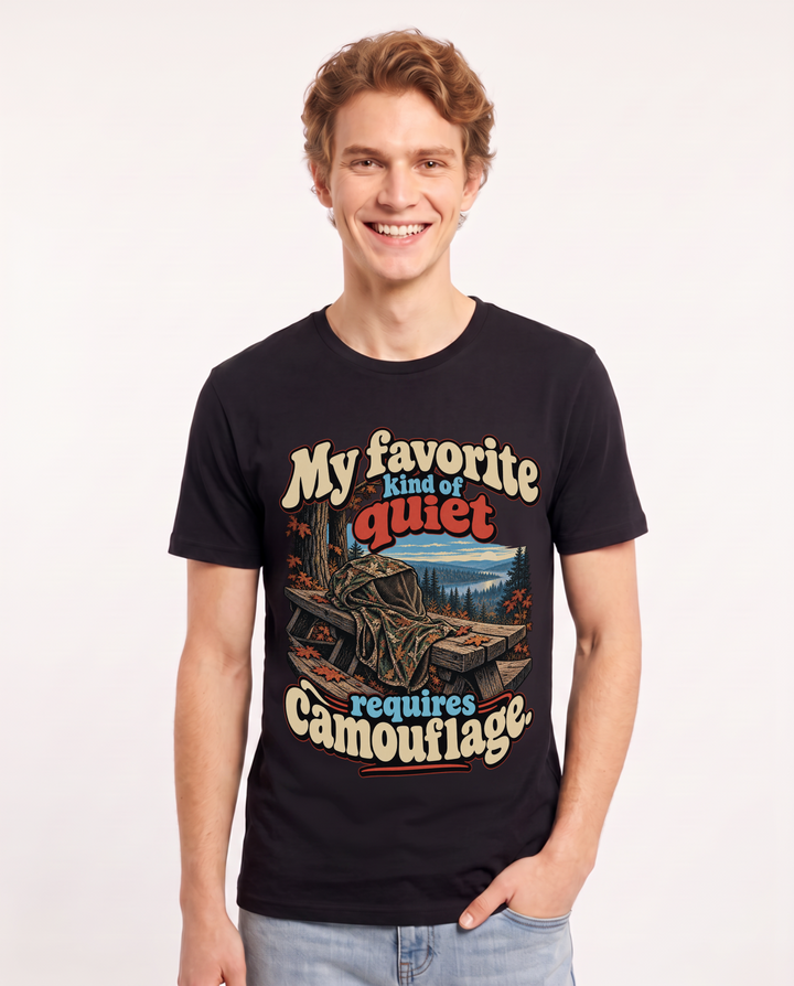Hunting Black T-Shirt for Men – Everyday Expression Graphic Tee product image 3