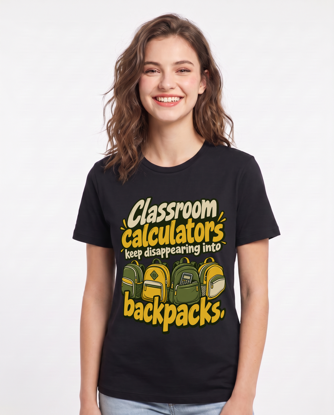Teacher Black T-Shirt for Women – Everyday Expression Graphic Tee product image 3