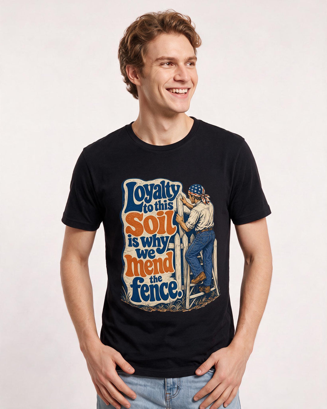 Patriotic Black T-Shirt for Men – Everyday Expression Graphic Tee product image 3