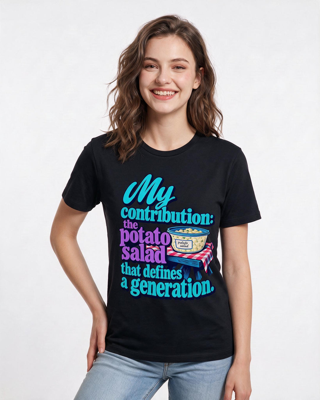 Patriotic Black T-Shirt for Women – Everyday Expression Graphic Tee product image 1