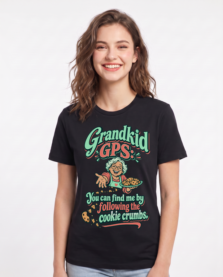 Grandparent Black T-Shirt for Women – Everyday Expression Graphic Tee product image 3