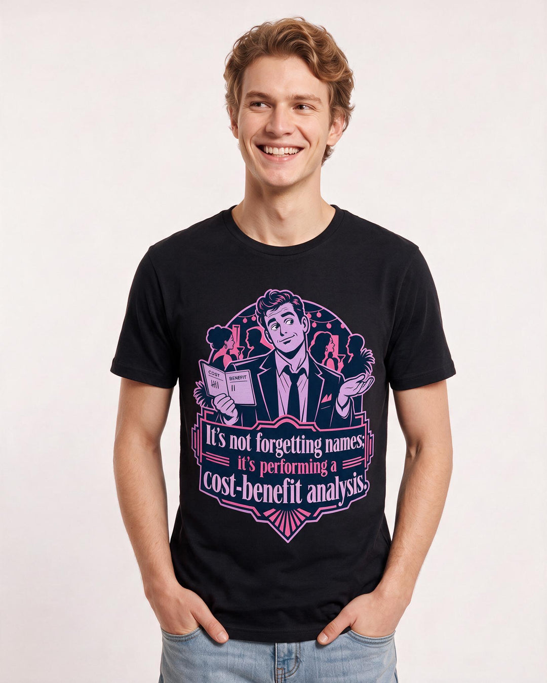Meme Black T-Shirt for Men – Everyday Expression Graphic Tee product image 1