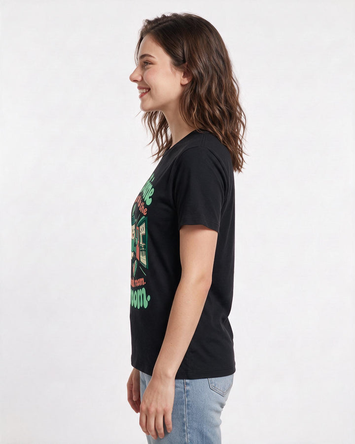 Teacher Black T-Shirt for Women – Everyday Expression Graphic Tee product image 2