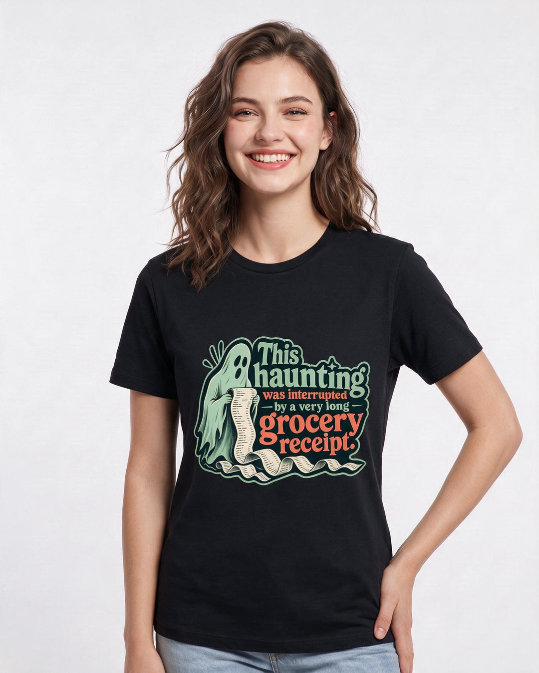 Halloween Black T-Shirt for Women – Halloween Theme Graphic Tee product image 1