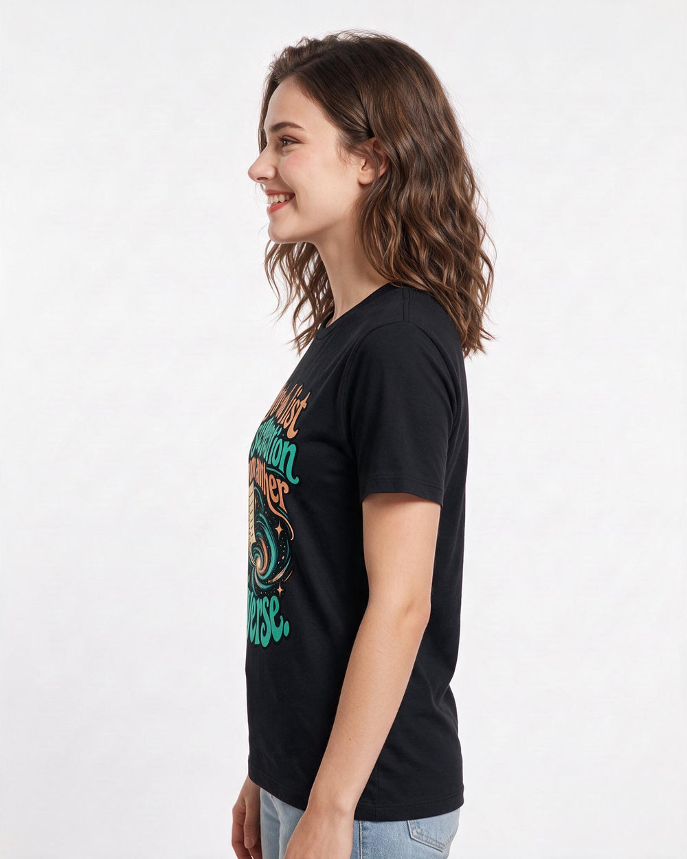 Neurodiversity Black T-Shirt for Women – Everyday Expression Graphic Tee product image 2