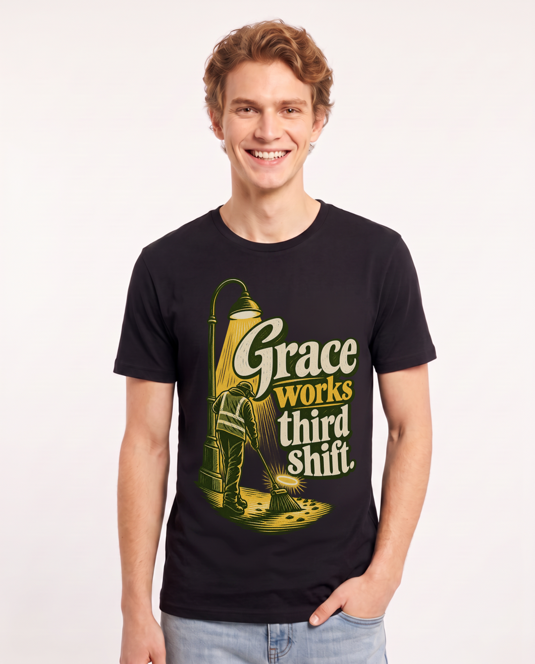 Christian Faith Black T-Shirt for Men – Everyday Expression Graphic Tee product image 3