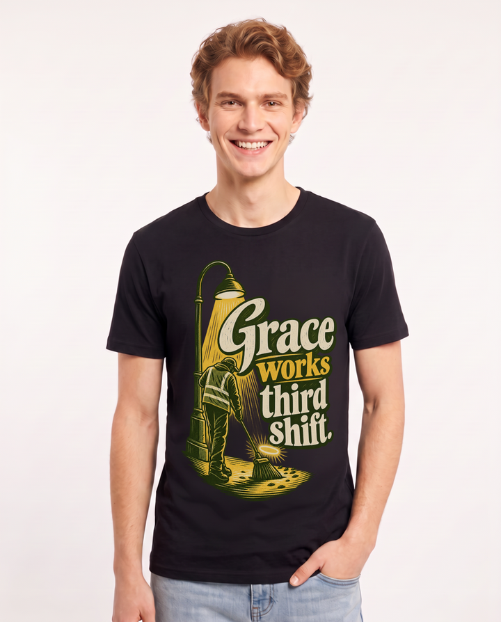 Christian Faith Black T-Shirt for Men – Everyday Expression Graphic Tee product image 3