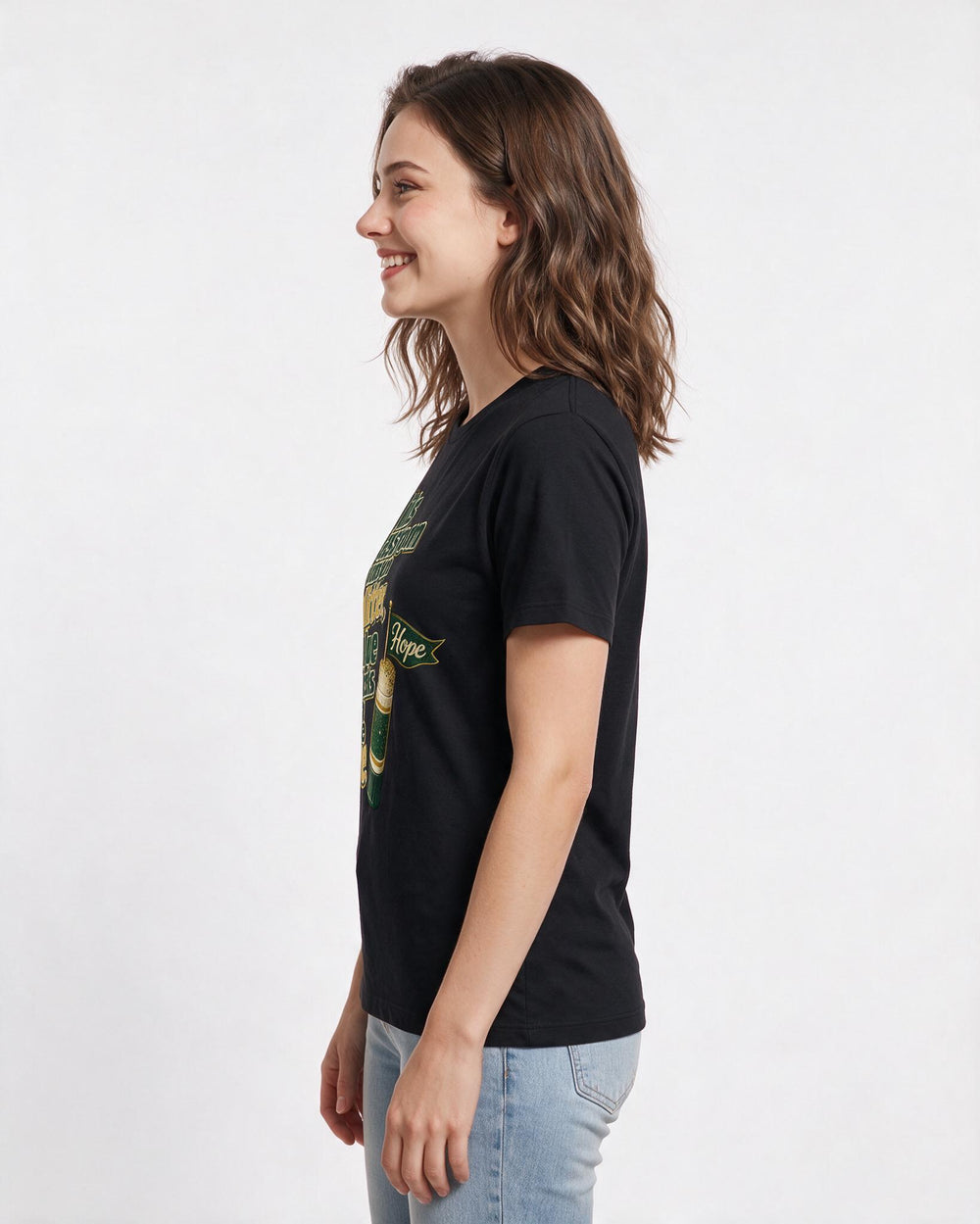 Teacher Black T-Shirt for Women – Everyday Expression Graphic Tee product image 2