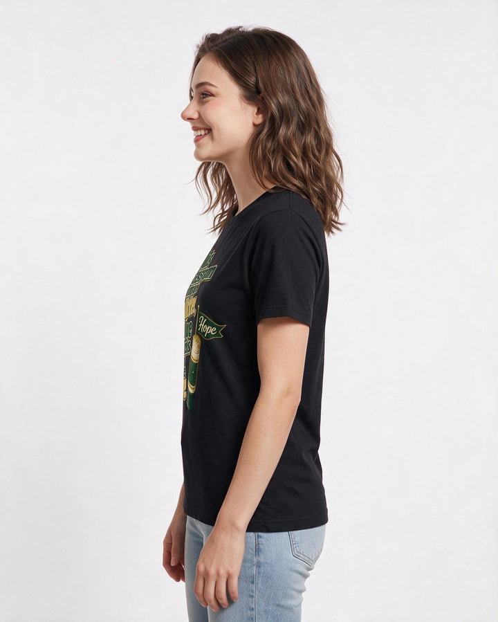 Teacher Black T-Shirt for Women – Everyday Expression Graphic Tee product image 2