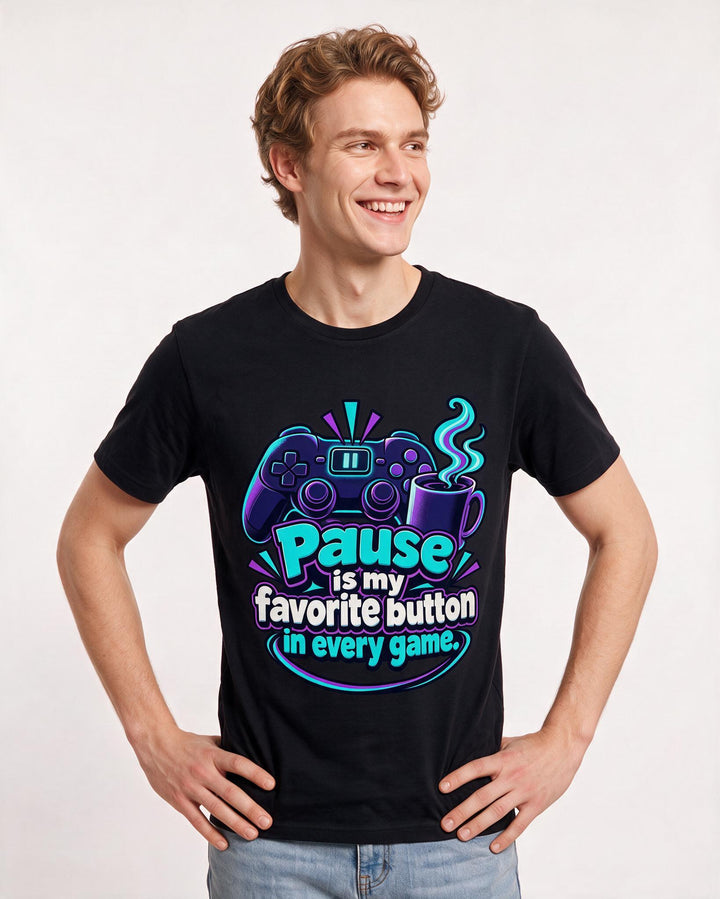 Gaming Black T-Shirt for Men – Game Night Graphic Tee product image 1