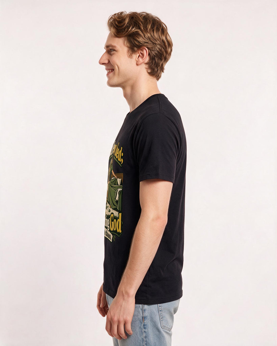 Christian Faith Black T-Shirt for Men – Everyday Expression Graphic Tee product image 2