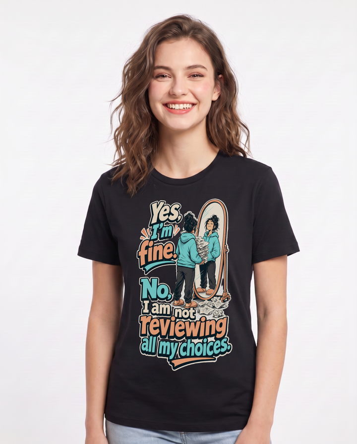 Meme Black T-Shirt for Women – Everyday Expression Graphic Tee product image 1