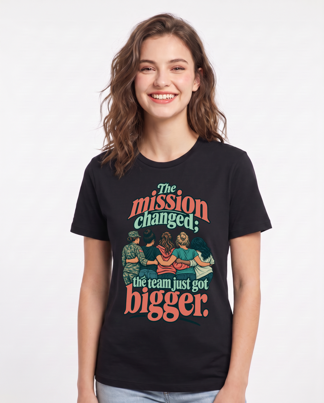 Veteran Black T-Shirt for Women – Everyday Expression Graphic Tee product image 3