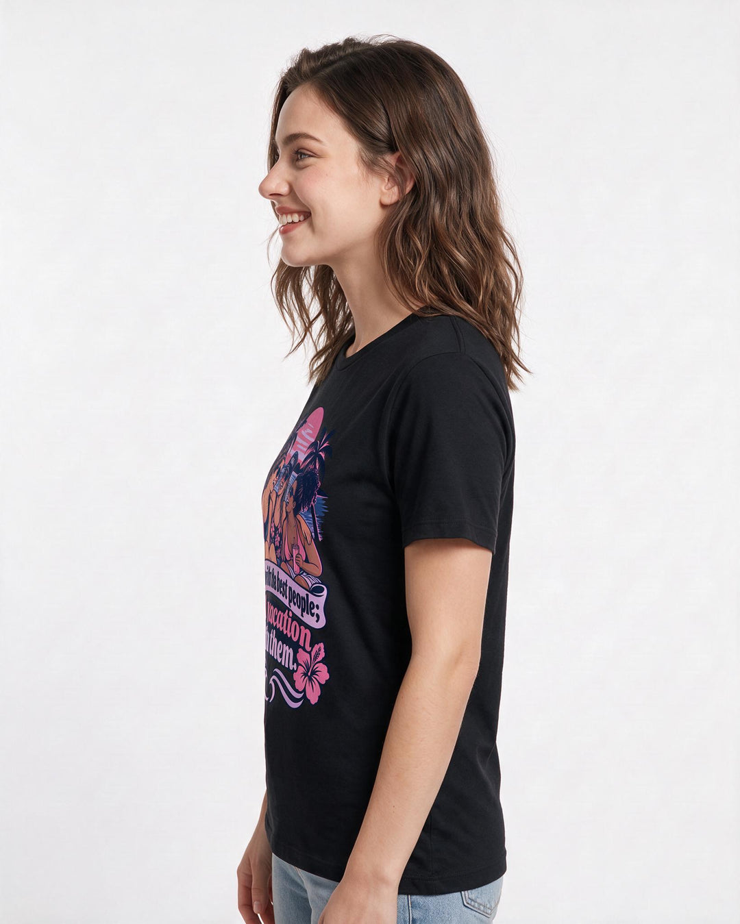 Veteran Black T-Shirt for Women – Everyday Expression Graphic Tee product image 2