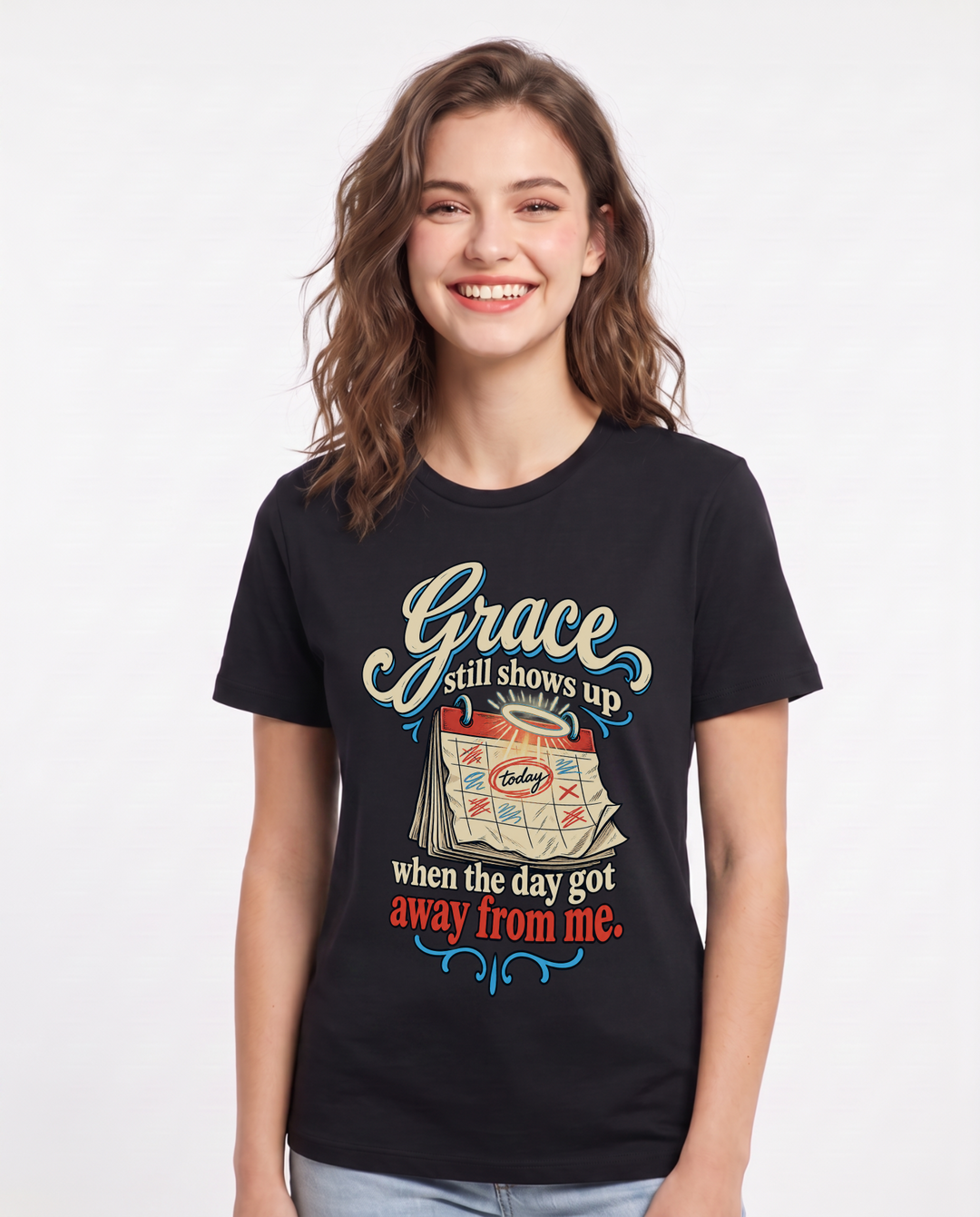 Christian Faith Black T-Shirt for Women – Everyday Expression Graphic Tee product image 3
