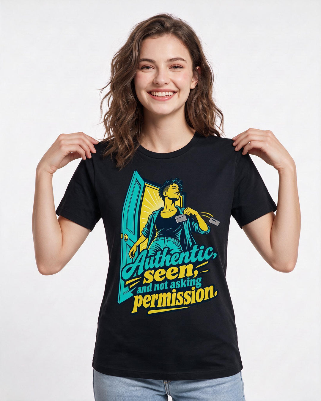 Pride Black T-Shirt for Women – Everyday Expression Graphic Tee product image 1