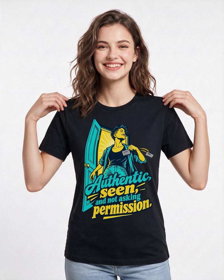 Pride Black T-Shirt for Women – Everyday Expression Graphic Tee product image 1