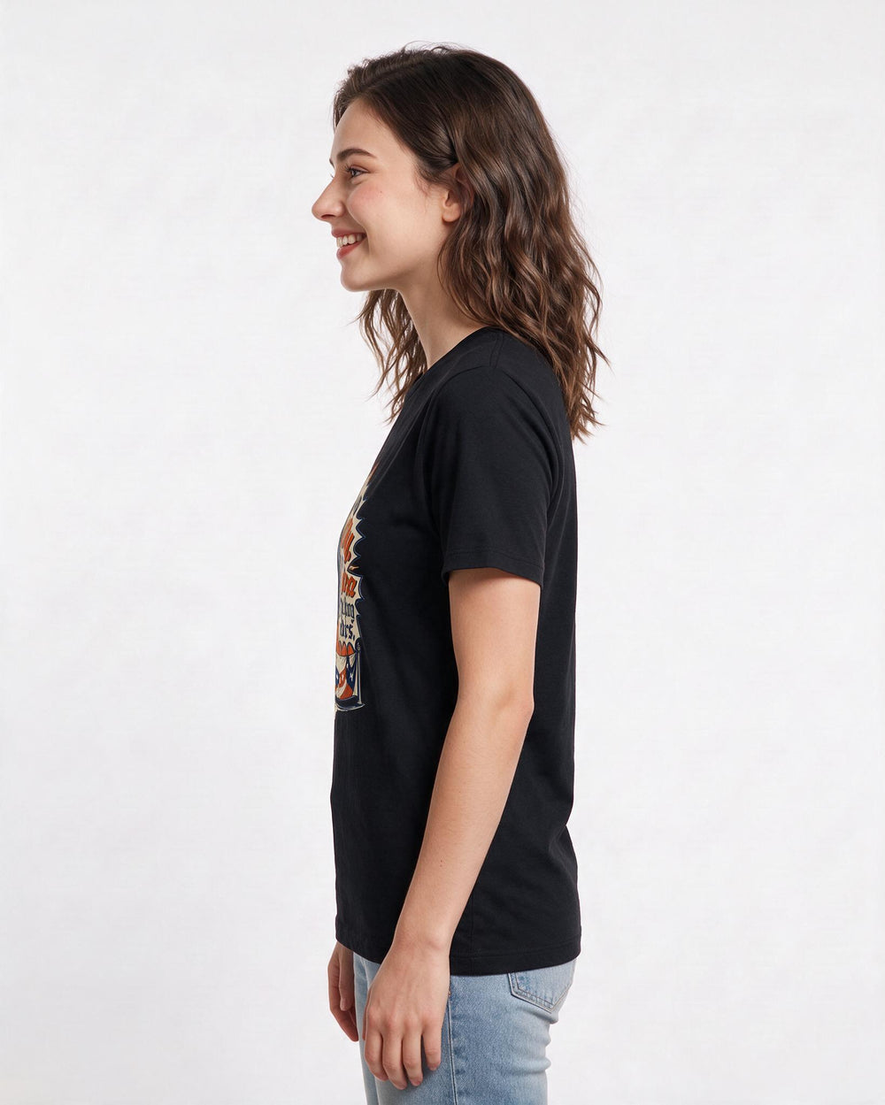 Patriotic Black T-Shirt for Women – Everyday Expression Graphic Tee product image 2