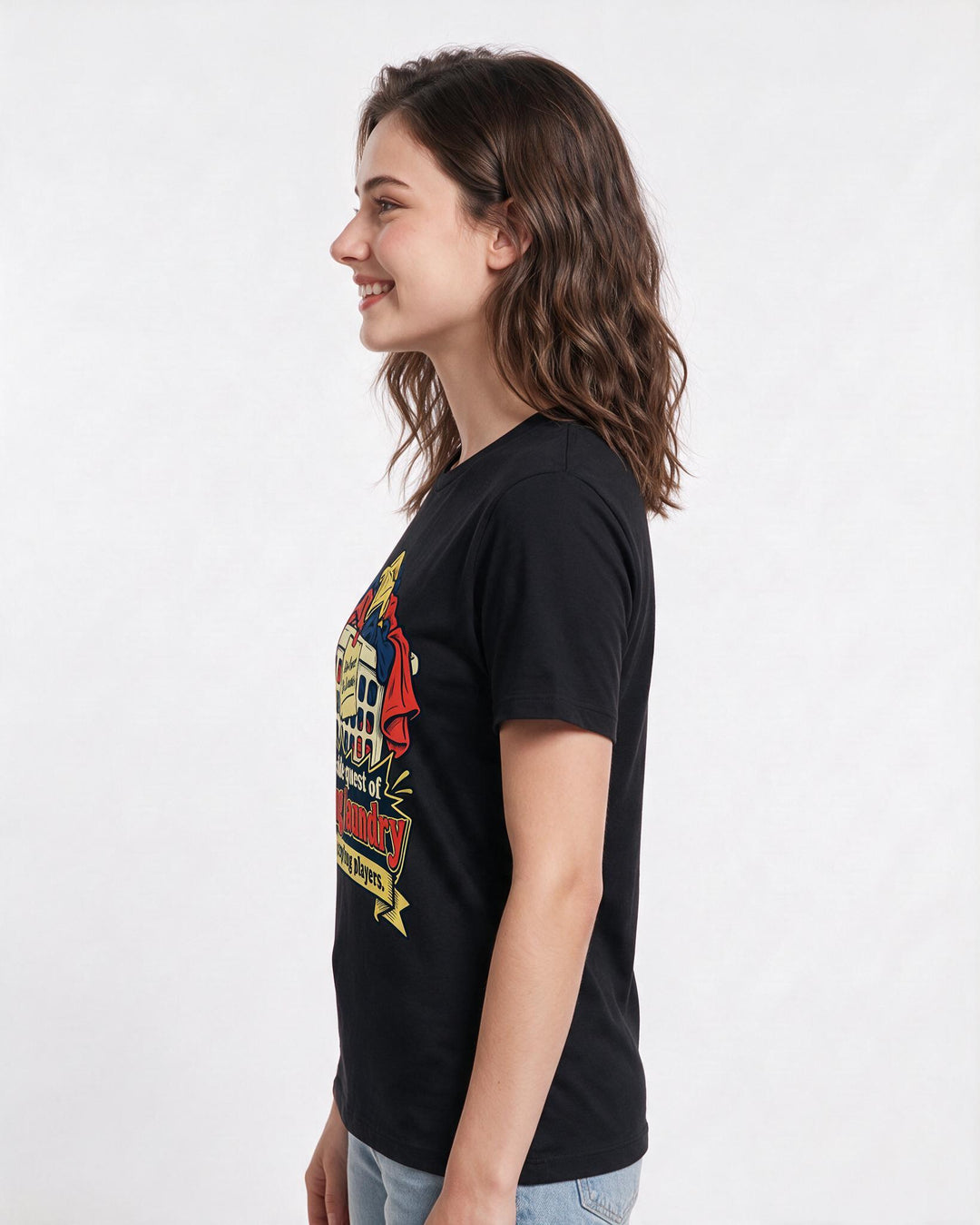 Gaming Black T-Shirt for Women – Game Night Graphic Tee product image 2