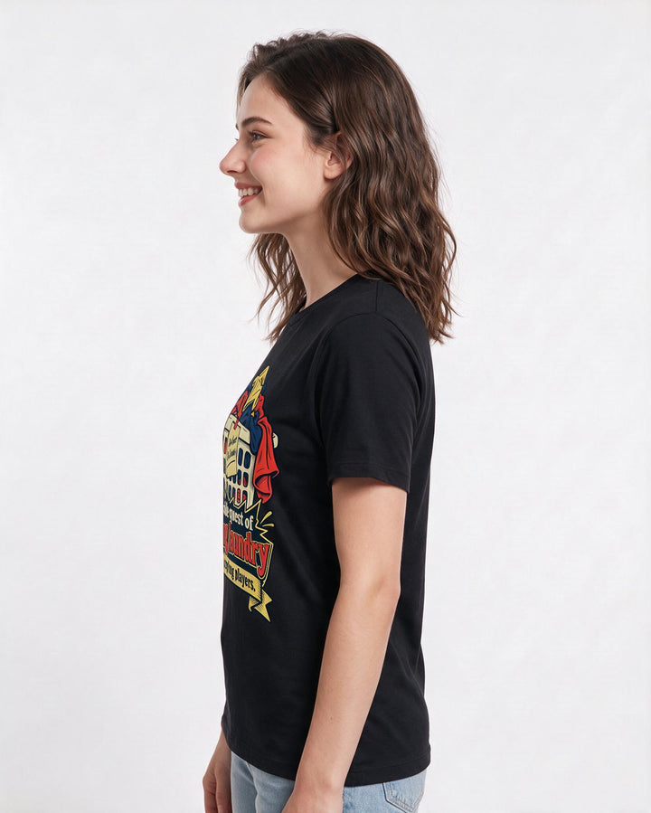 Gaming Black T-Shirt for Women – Game Night Graphic Tee product image 2