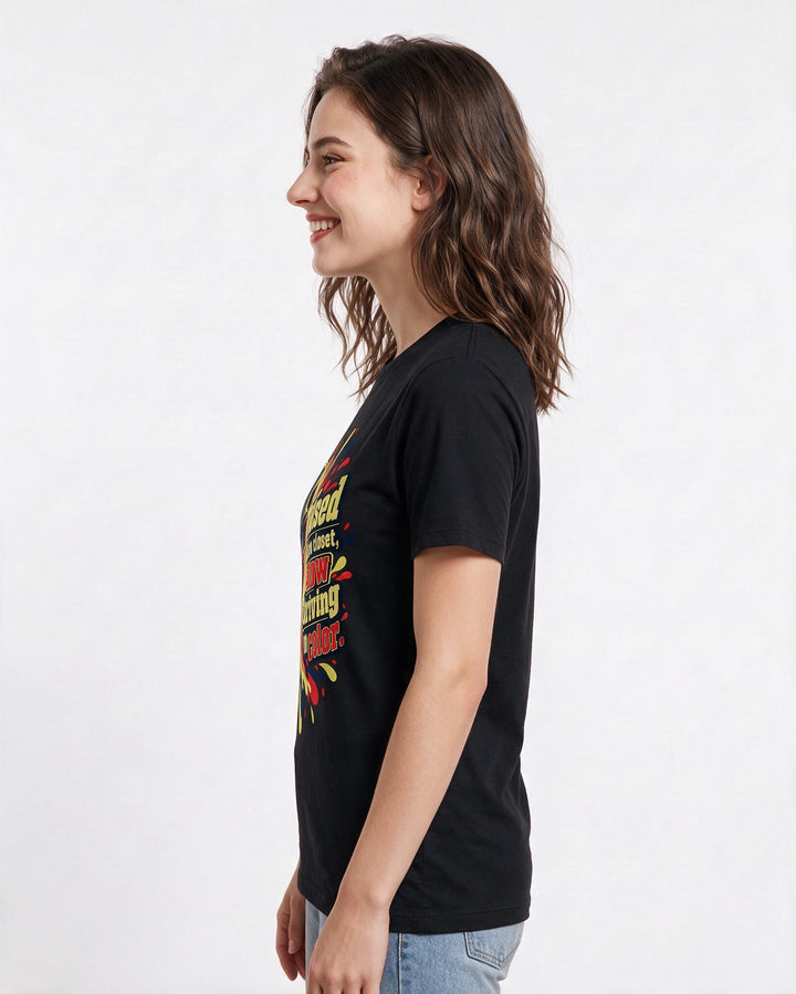 Pride Black T-Shirt for Women – Everyday Expression Graphic Tee product image 2