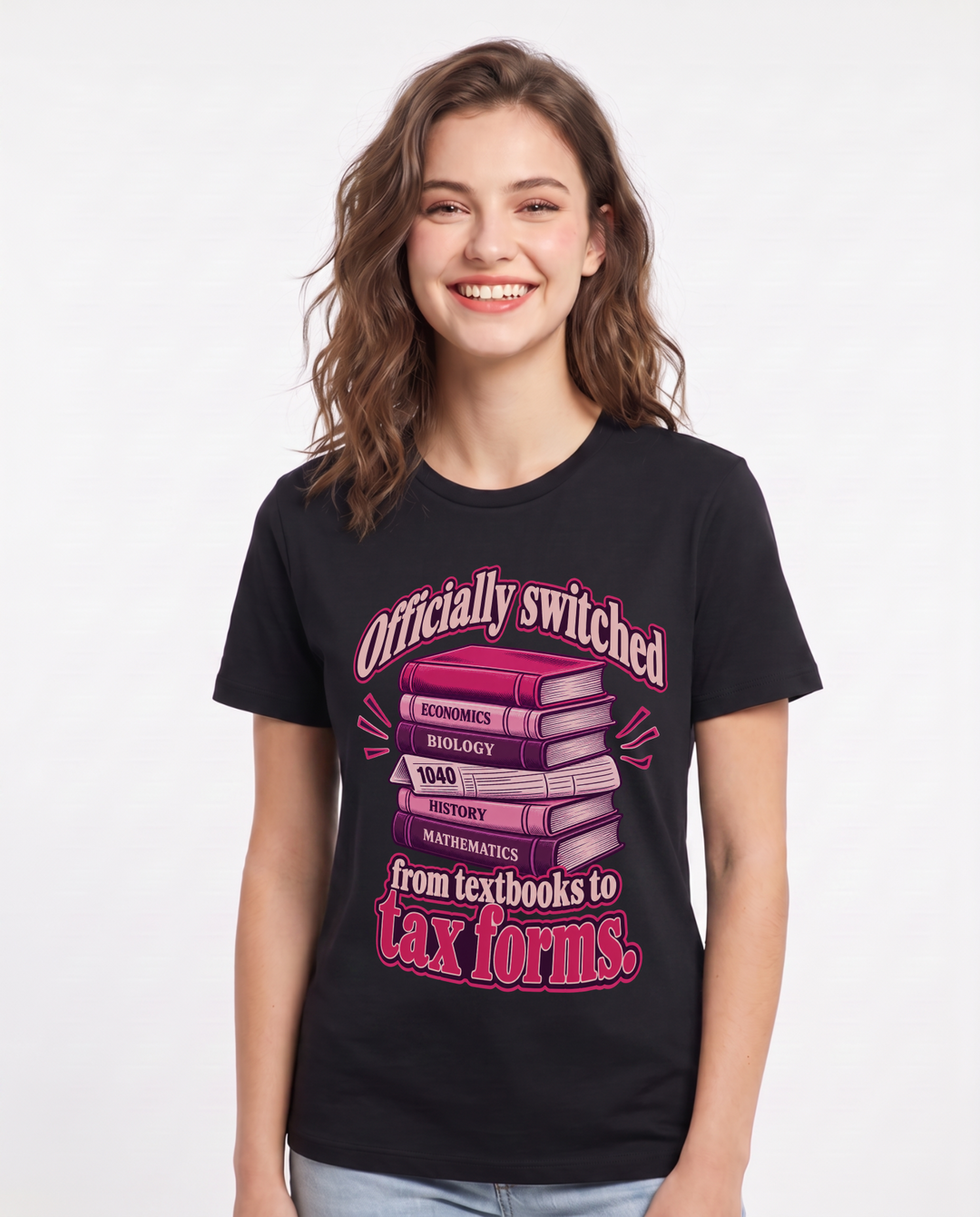 Graduation Black T-Shirt for Women – Everyday Expression Graphic Tee product image 3