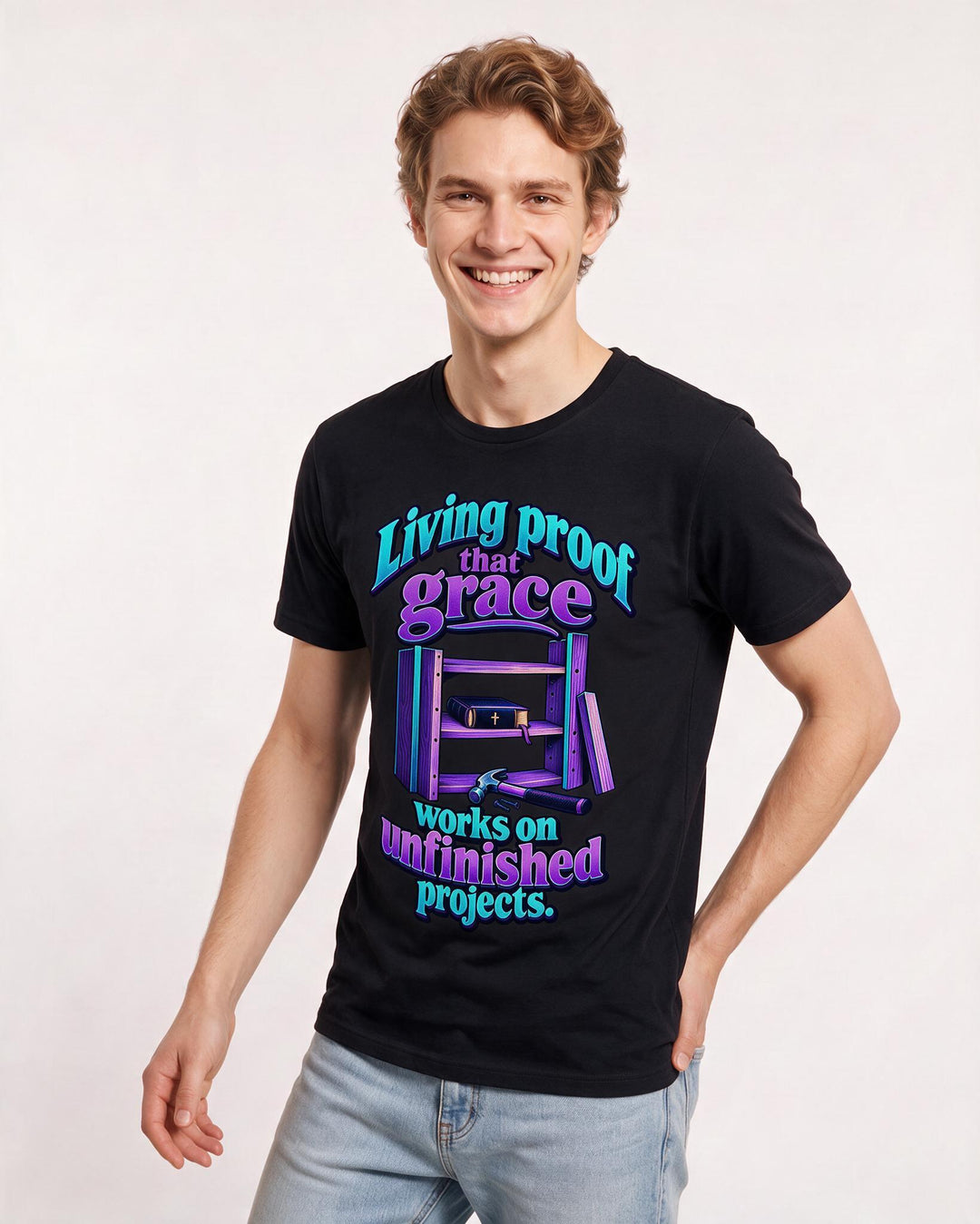 Christian Faith Black T-Shirt for Men – Everyday Expression Graphic Tee product image 1