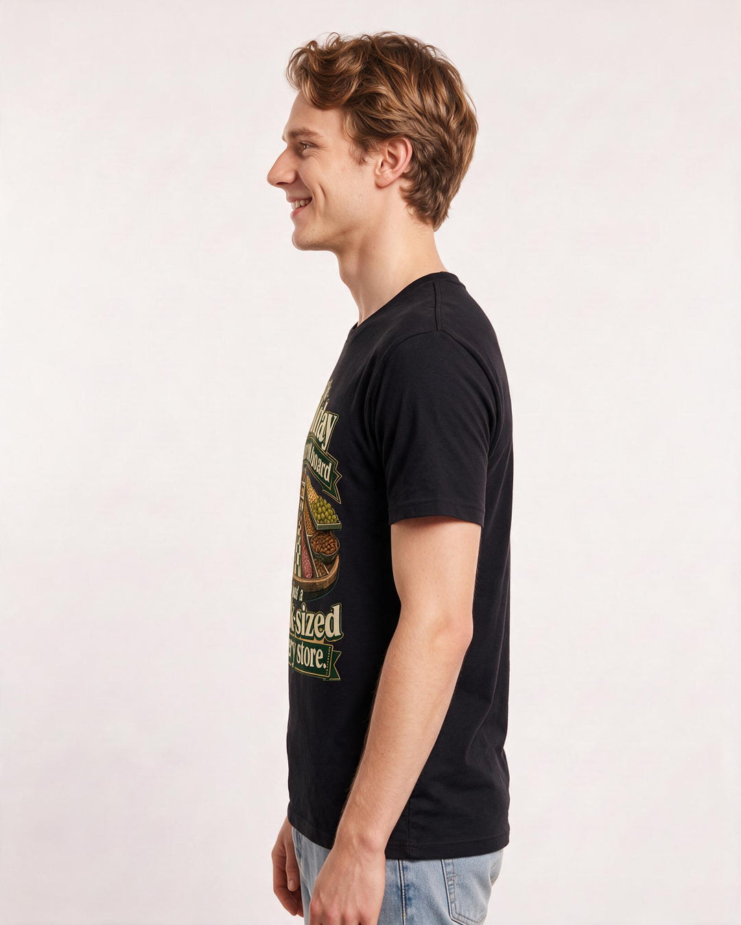 Christmas Black T-Shirt for Men – Holiday Theme Graphic Tee product image 2