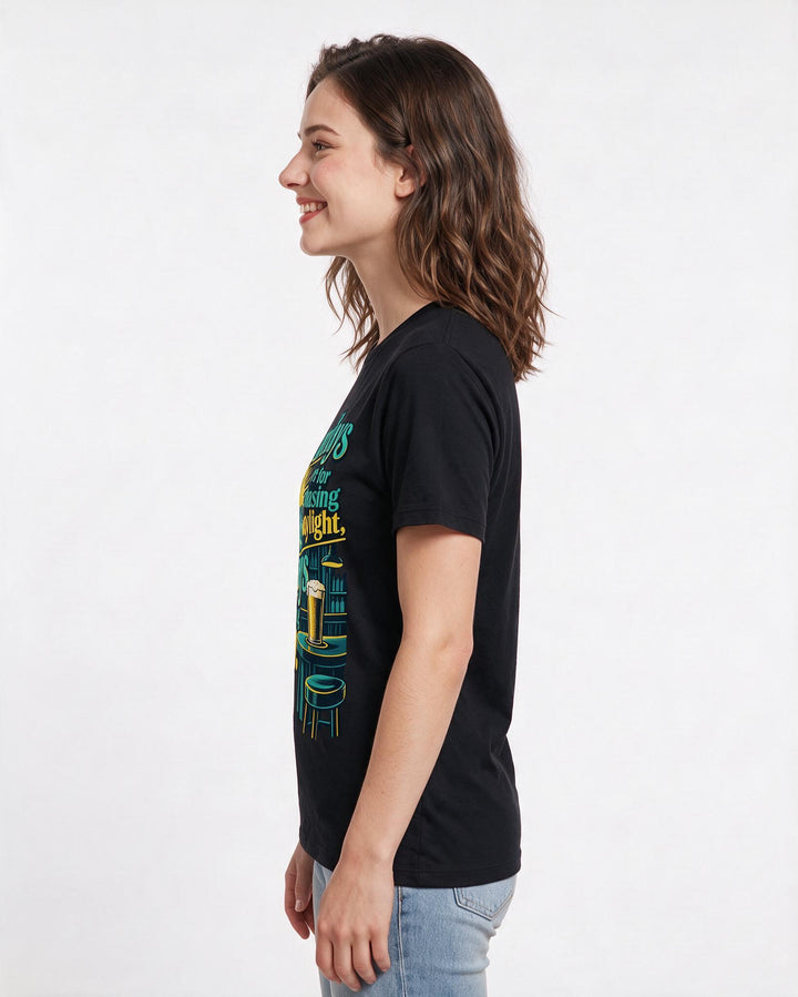 Beer Black T-Shirt for Women – Everyday Expression Graphic Tee product image 2