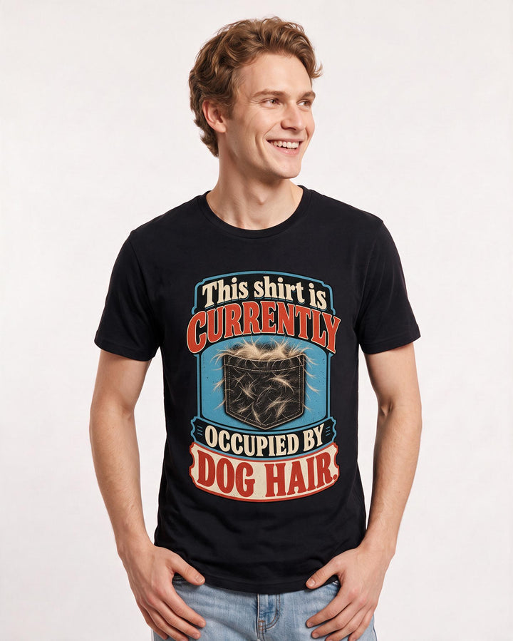 Dog Lover Black T-Shirt for Men – Everyday Expression Graphic Tee product image 1