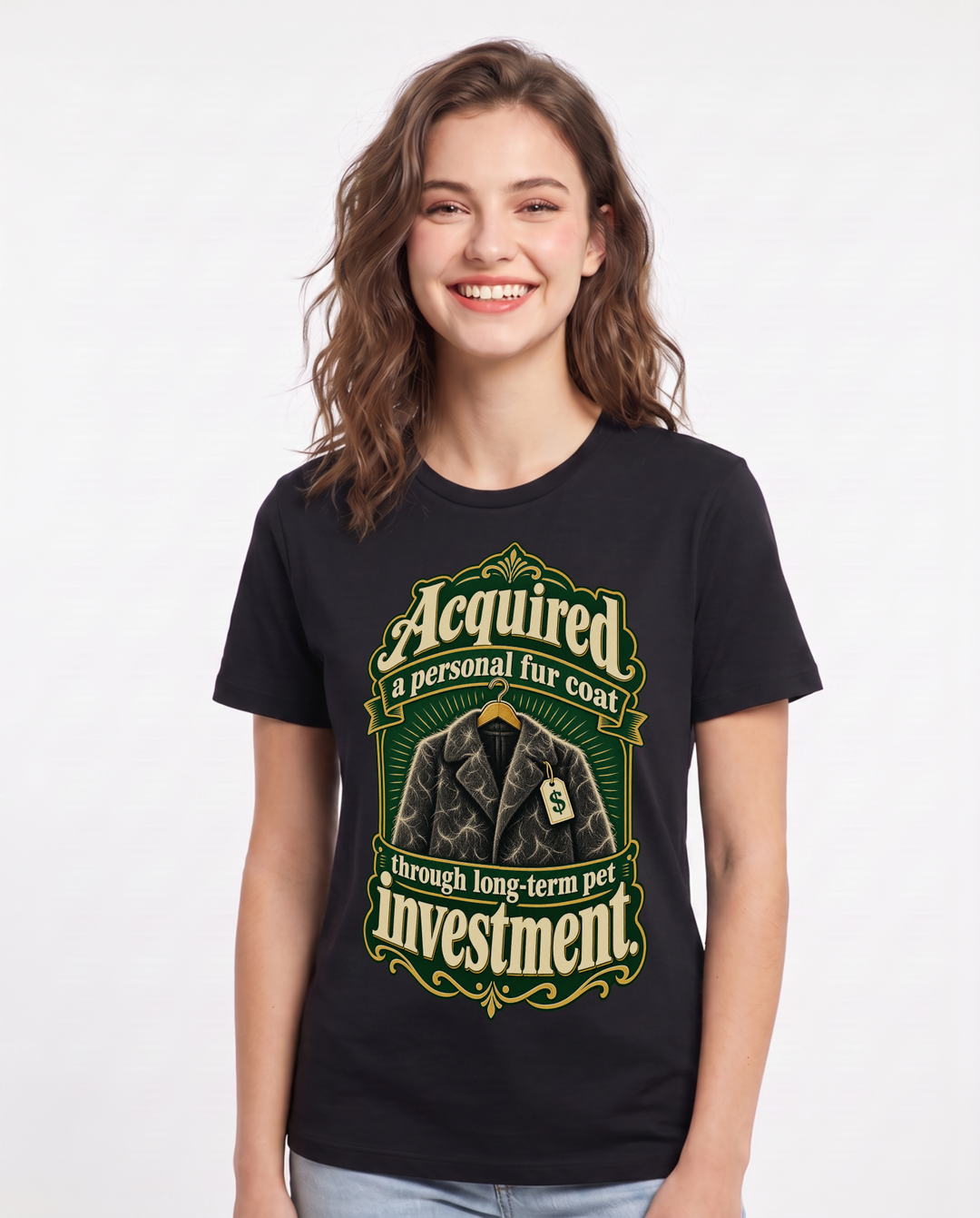 Pet Lover Black T-Shirt for Women – Everyday Expression Graphic Tee product image 3
