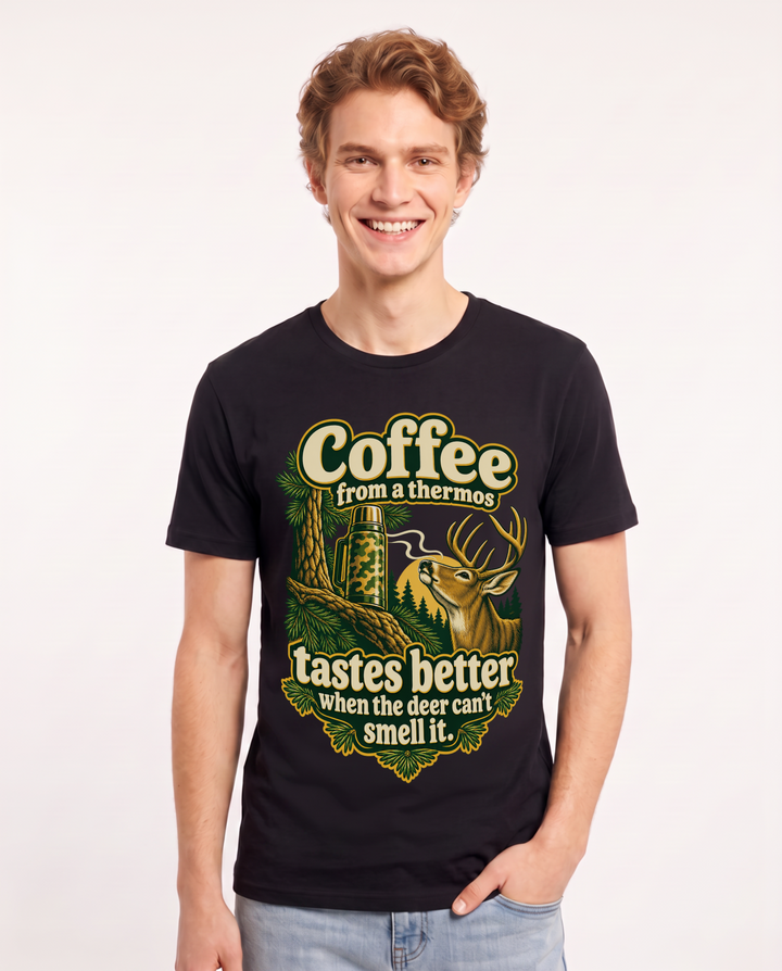 Hunting Black T-Shirt for Men – Everyday Expression Graphic Tee product image 3