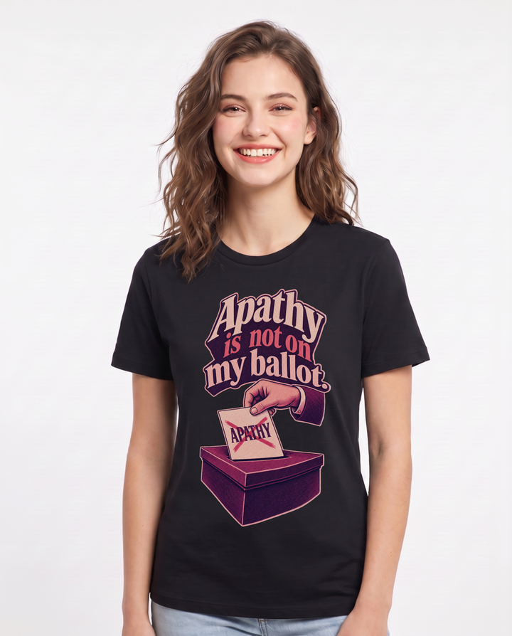 Political Statement Black T-Shirt for Women – Everyday Expression Graphic Tee product image 3