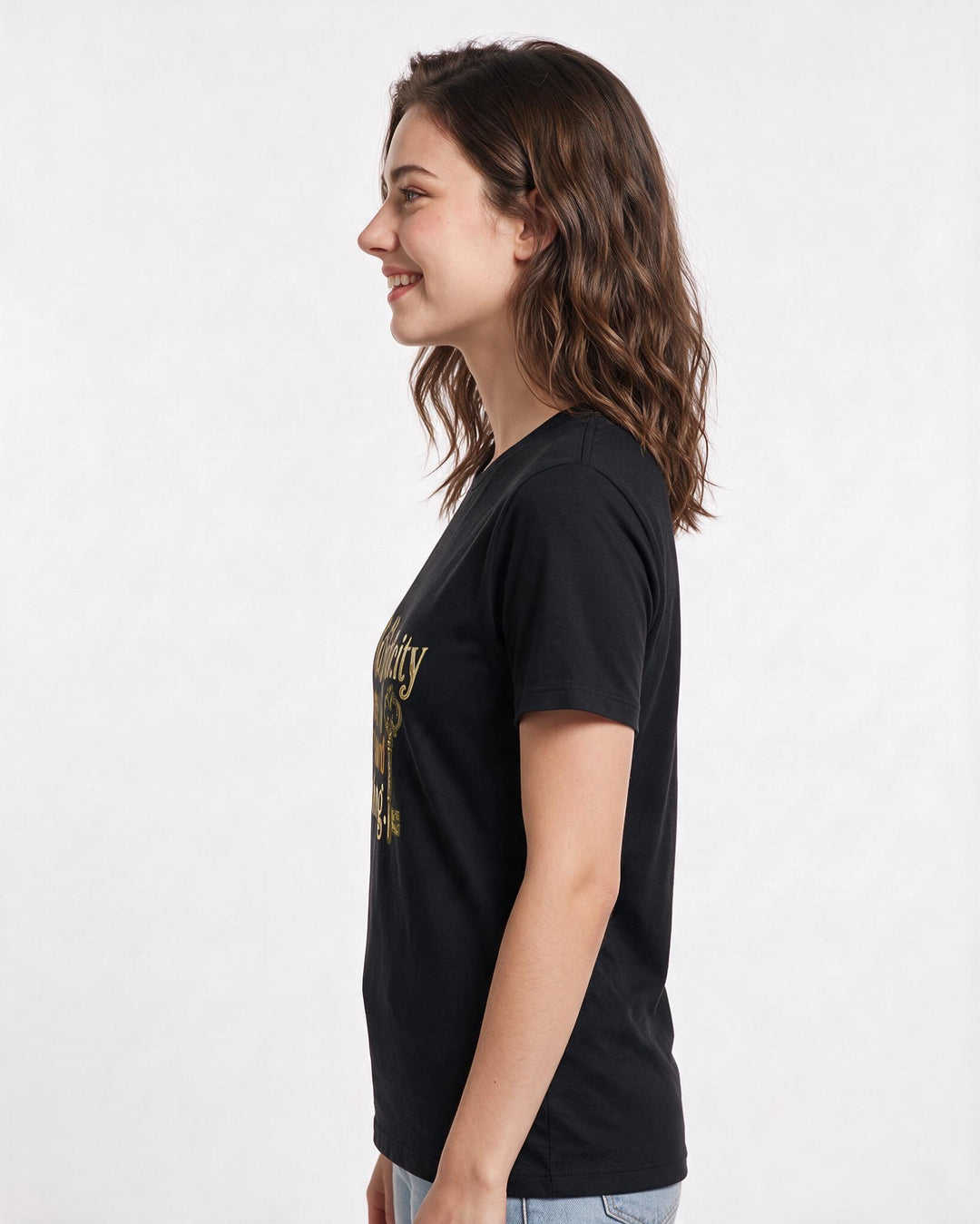 Pride Women's Black T-Shirt – Authenticity was the password all along. product image 2