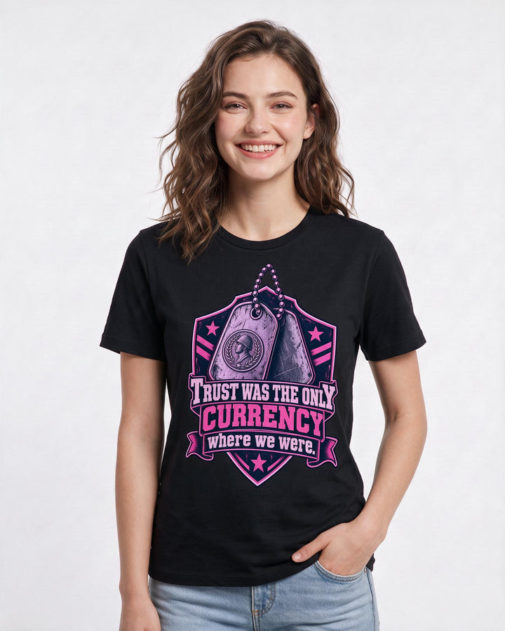 Veteran Black T-Shirt for Women – Everyday Expression Graphic Tee product image 1