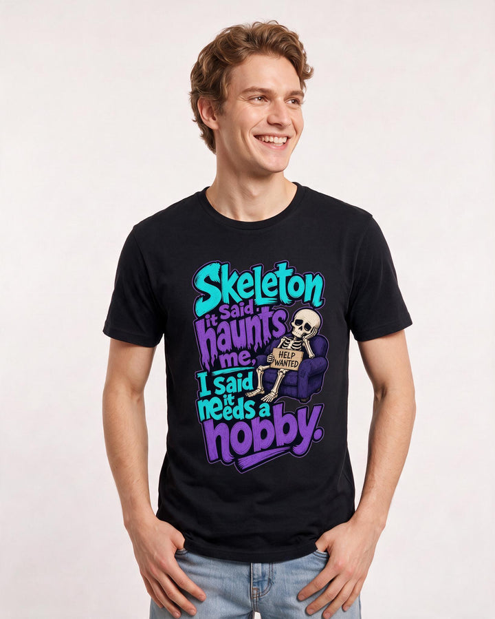 Halloween Black T-Shirt for Men – Halloween Theme Graphic Tee product image 1