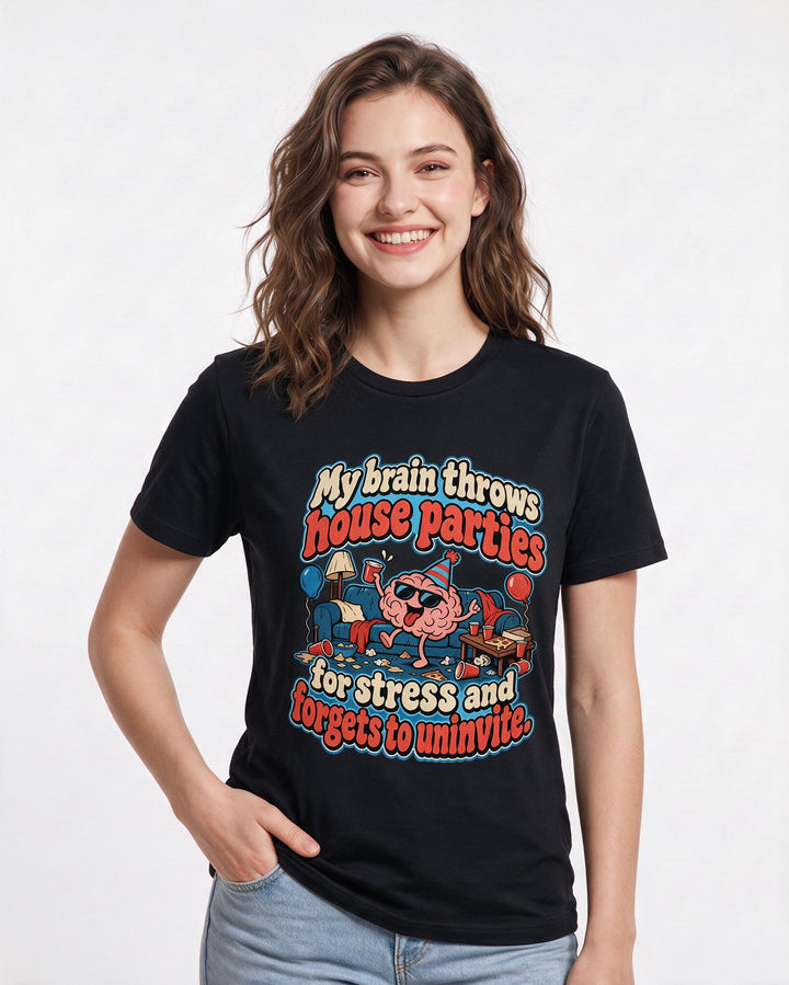 Meme Black T-Shirt for Women – Everyday Expression Graphic Tee product image 1