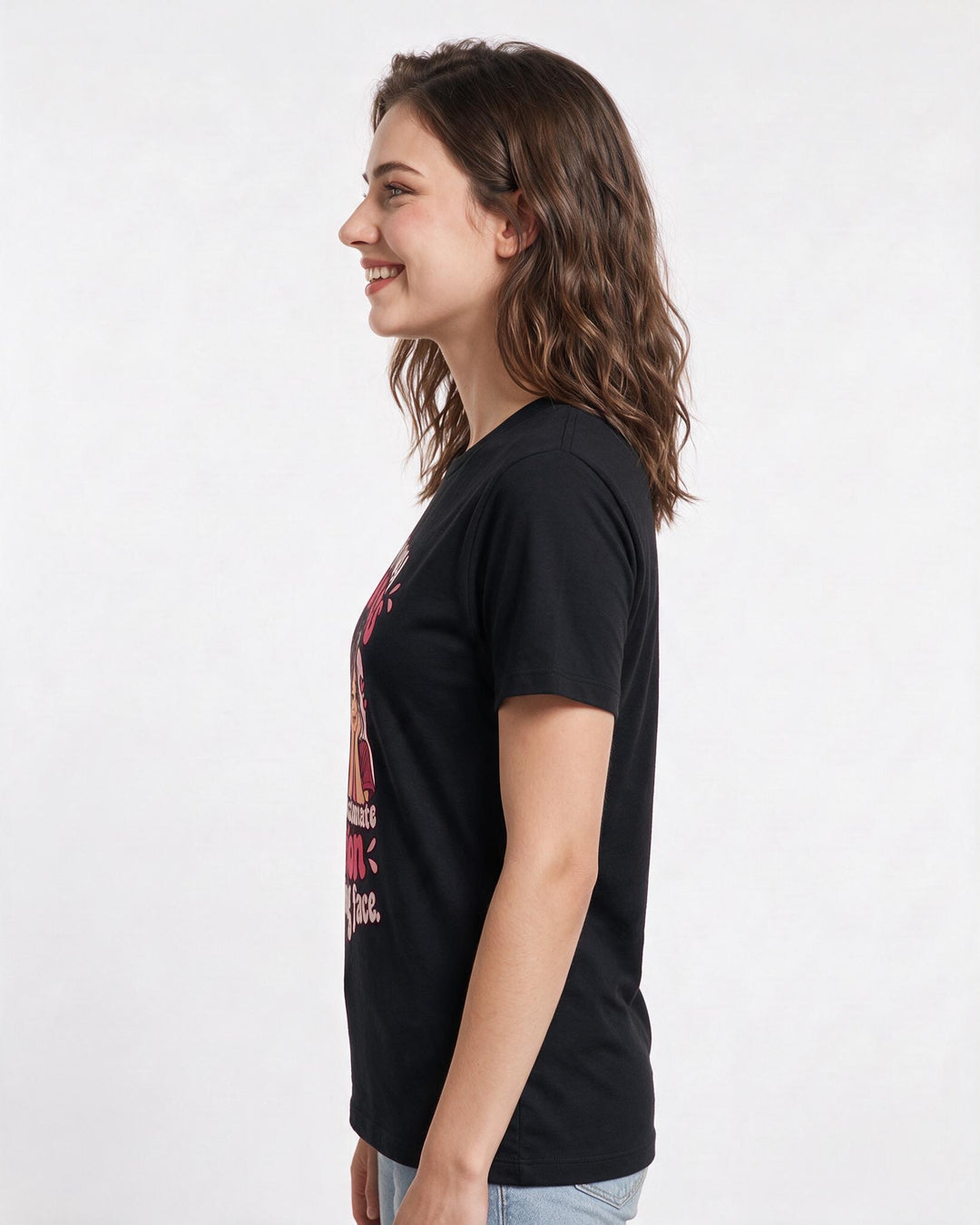 Nurse Black T-Shirt for Women – Nursing Life Graphic Tee product image 2