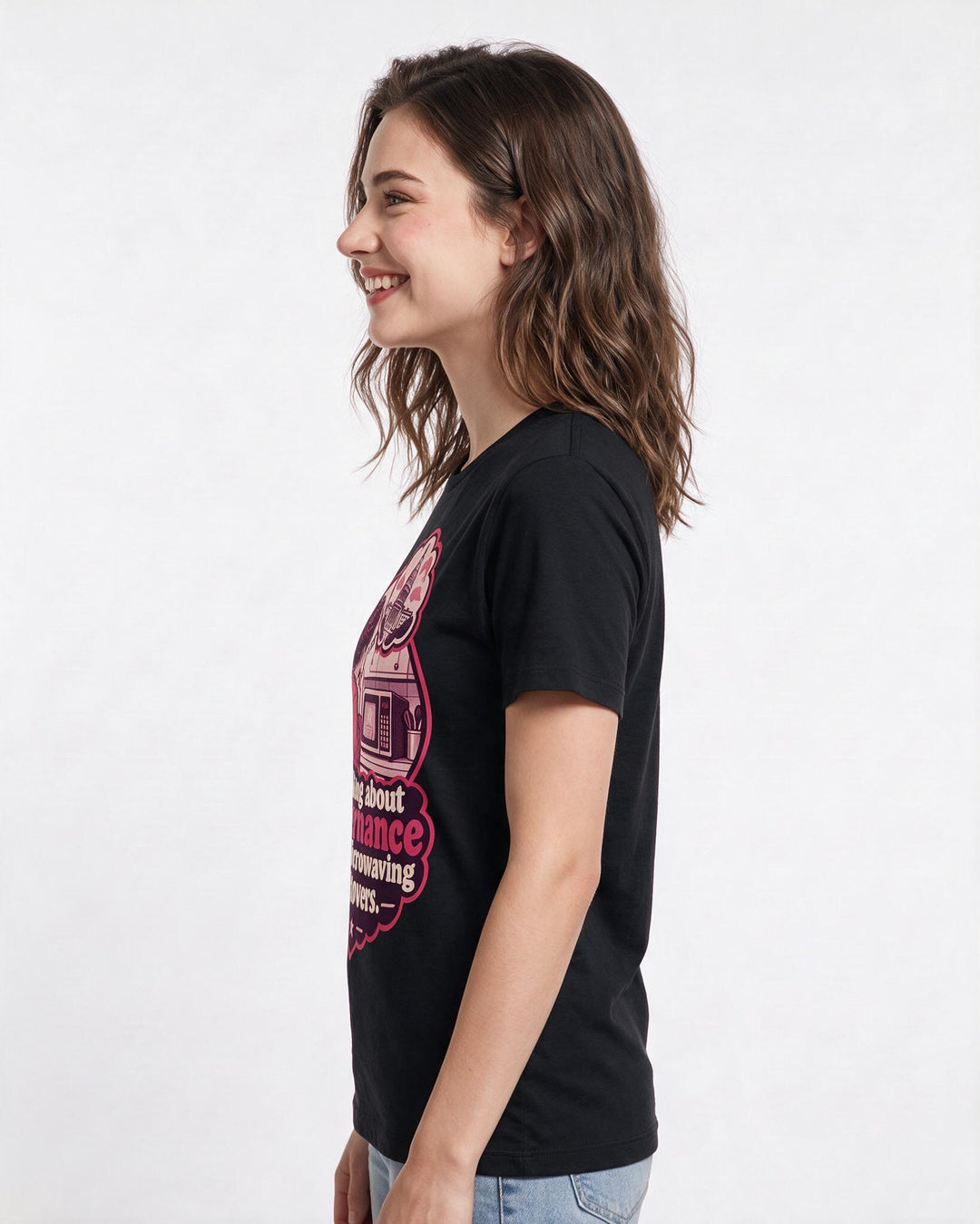 Political Statement Black T-Shirt for Women – Everyday Expression Graphic Tee product image 2